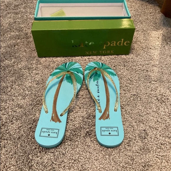 kate spade Shoes - NEW Kate Spade Tropical Vacation Flip Flop